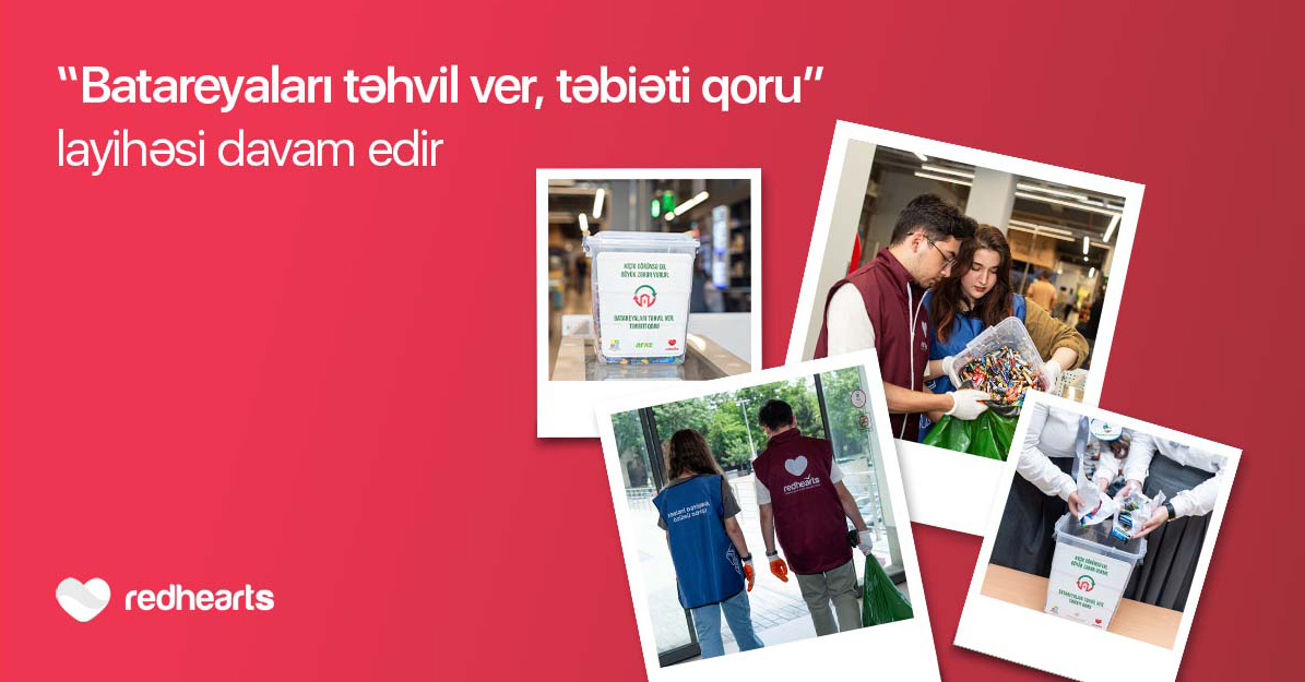 “Batareyaları təhvil ver, təbiəti qoru” layihəsi çərçivəsində 96 kq işlənmiş batareya toplanaraq təhvil verilib