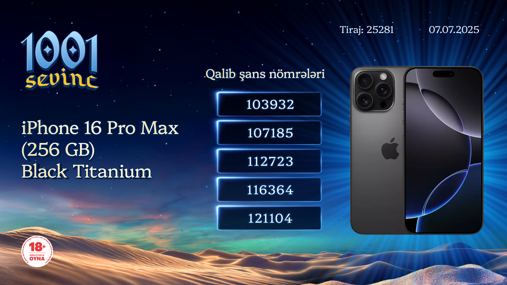 “Azərlotereya”nın “1001 Sevinc” əşya lotereyasının ilk qalibləri bəlli oldu