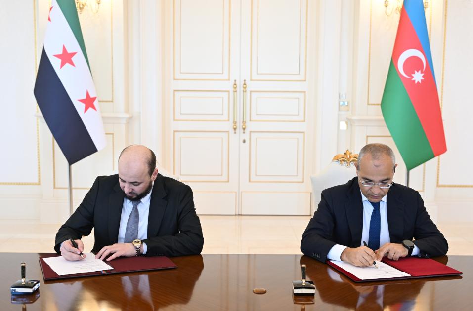 SOCAR və Suriya Hökuməti arasında Anlaşma Memorandumu imzalanıb