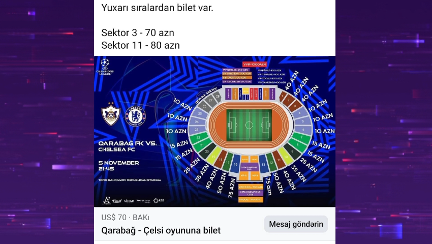 "Qara bazar”da biletlər üç dəfə baha satılır