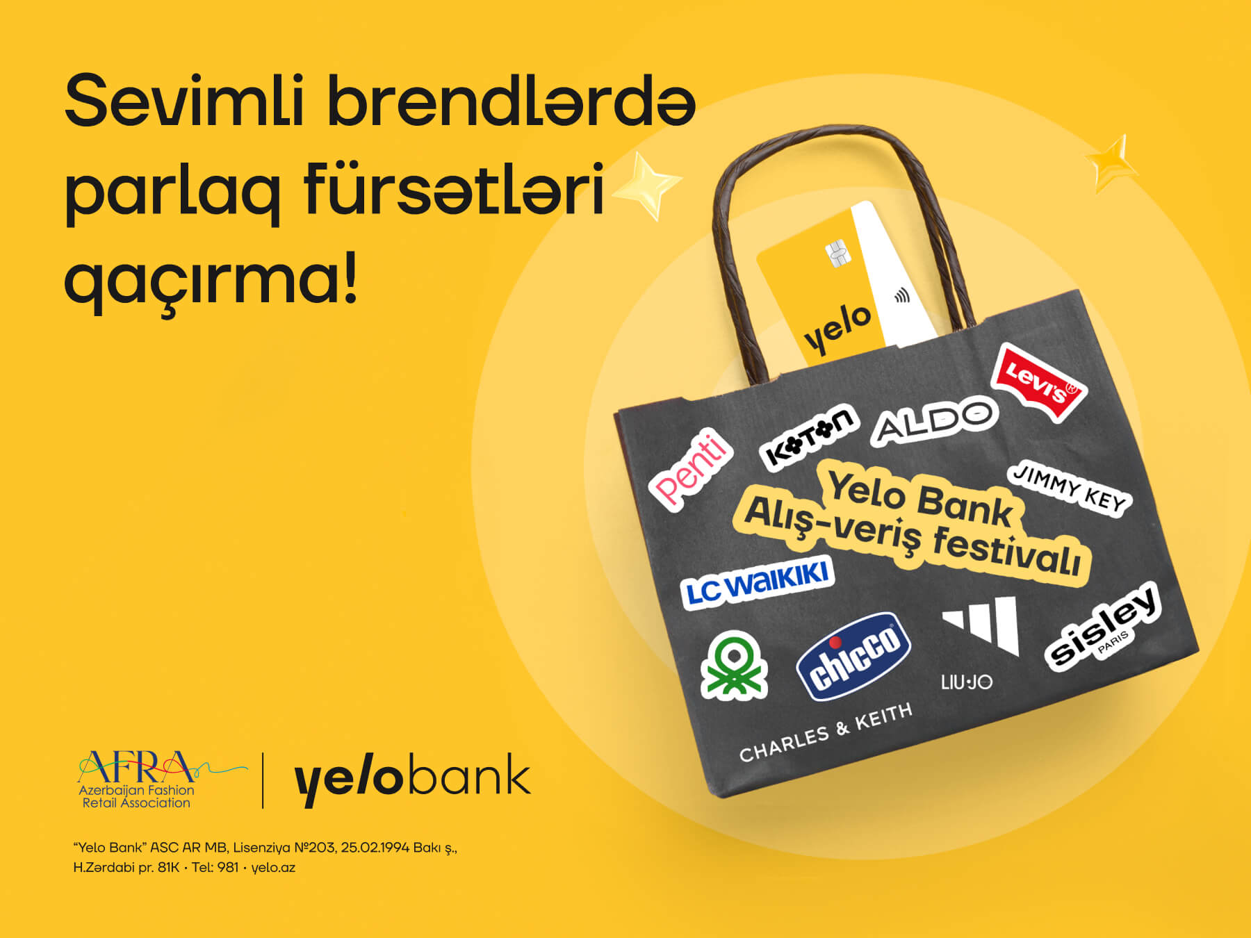 “Yelo Bank” alış-veriş festivalı davam edir!