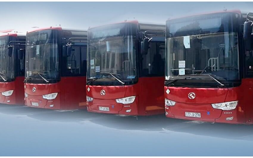 525 nömrəli marşrut yeniləndi - Çin istehsalı olan 10 avtobus istismara verildi