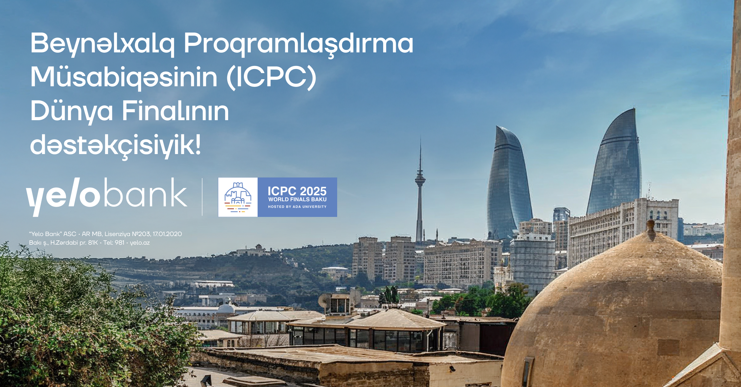 “Yelo Bank” ICPC Dünya Finalının bank tərəfdaşıdır