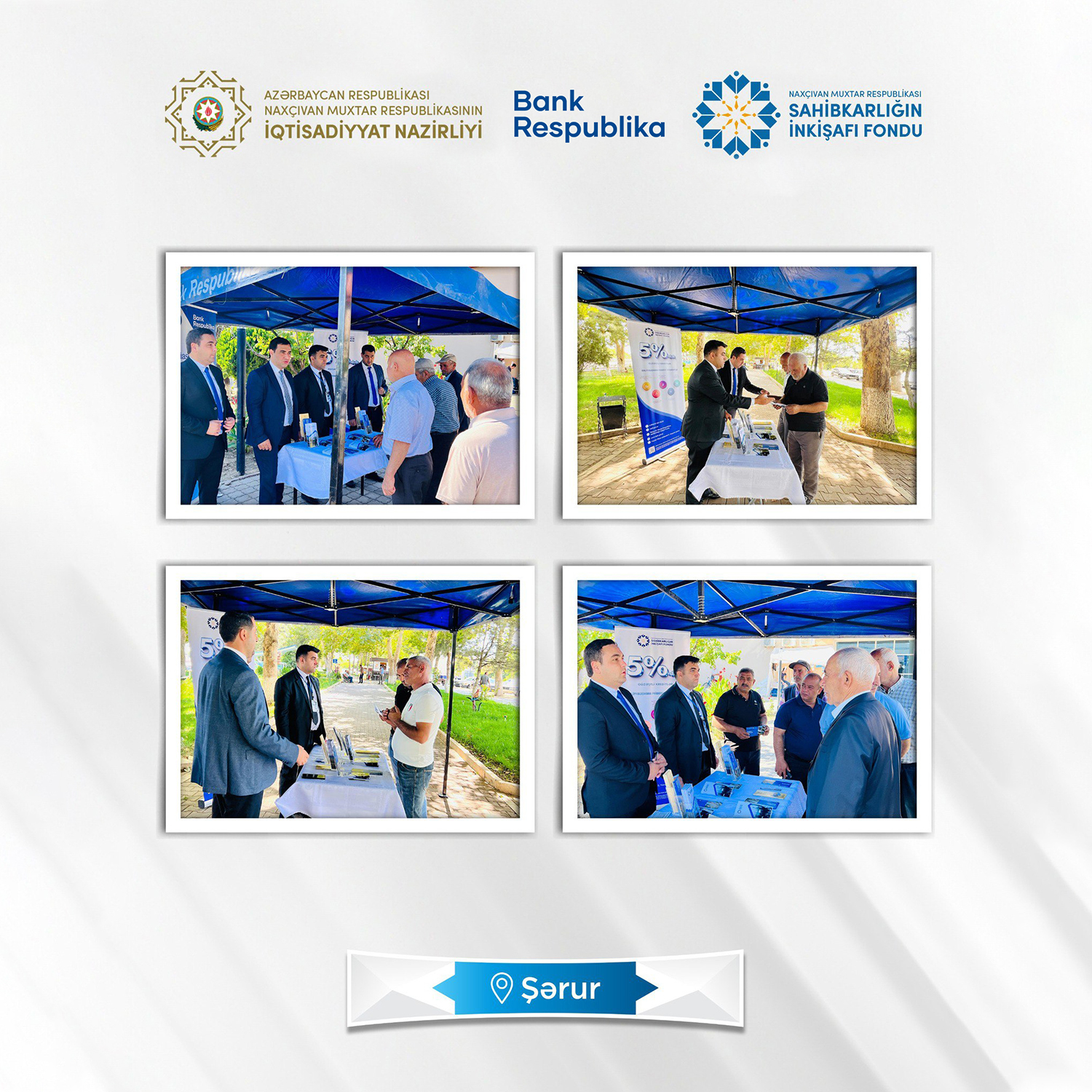 “Bank Respublika”nın dəstəyi ilə Naxçıvanda “Sahibkar çətiri” layihəsinə start verilib