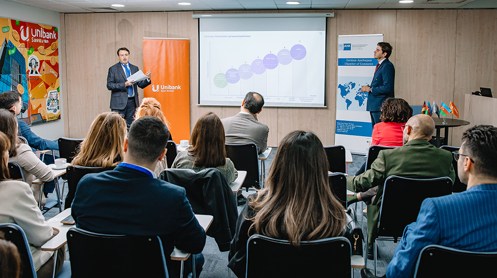 “Unibank”da bizneslər üçün alternativ maliyyələşmə imkanları müzakirə edilib