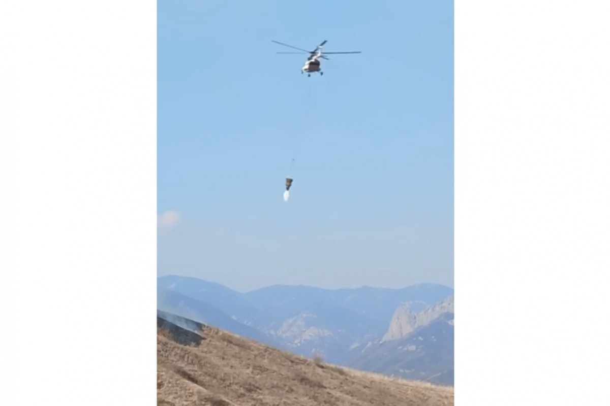 Laçın və Kəlbəcərdə yanğının söndürülməsinə iki helikopter cəlb edilib