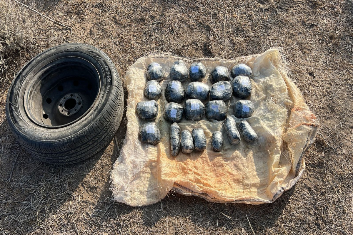 İranla sərhəddən narkotik keçirilməsinin qarşısı alınıb, 2 nəfər tutulub