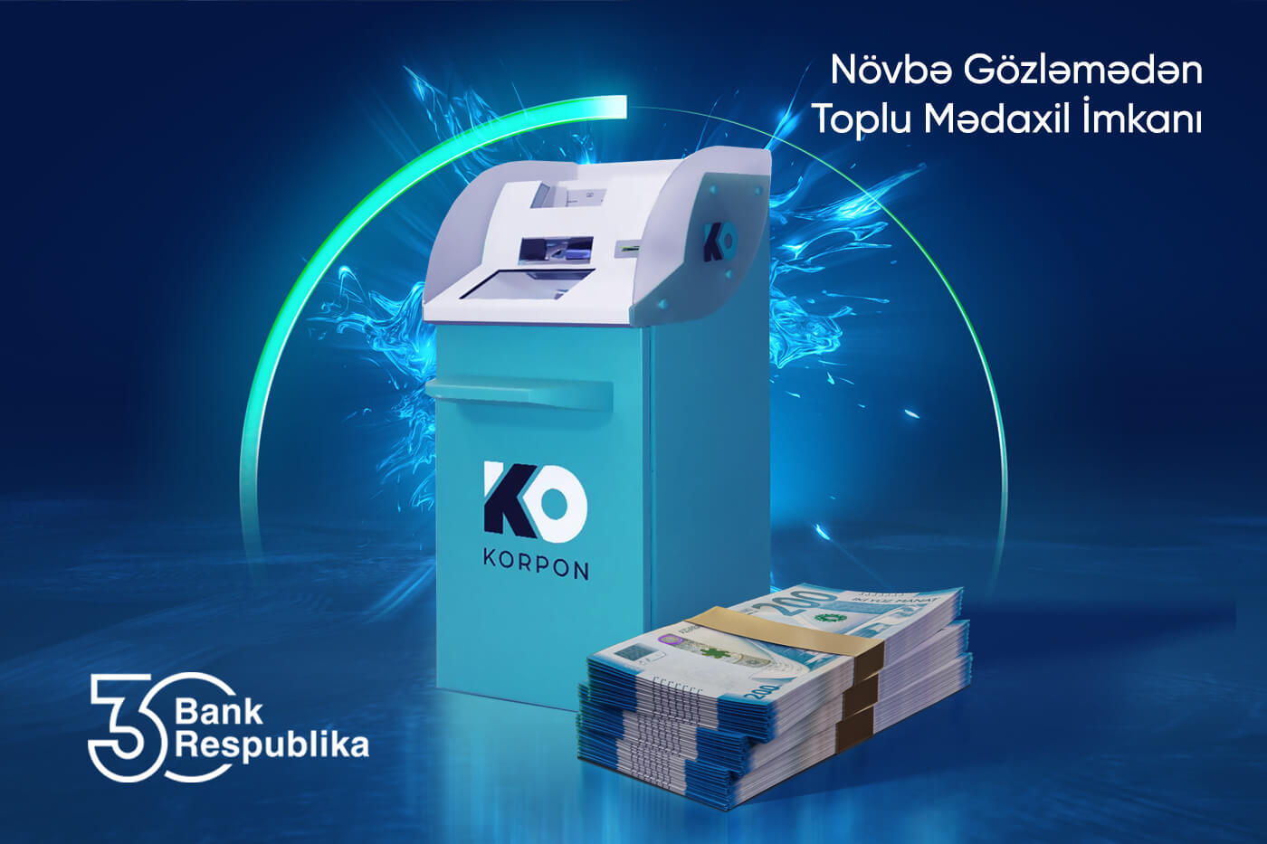 “Bank Respublika” müştəriləri KorpON terminallarından istifadə edə biləcək