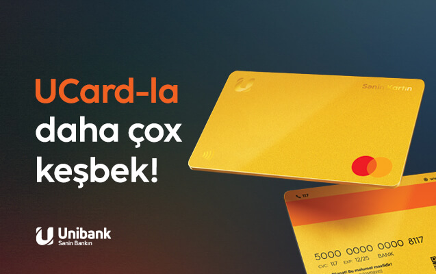 “Unibank” müştəriləri 6,7 milyon manatdan çox keşbek qazanıb