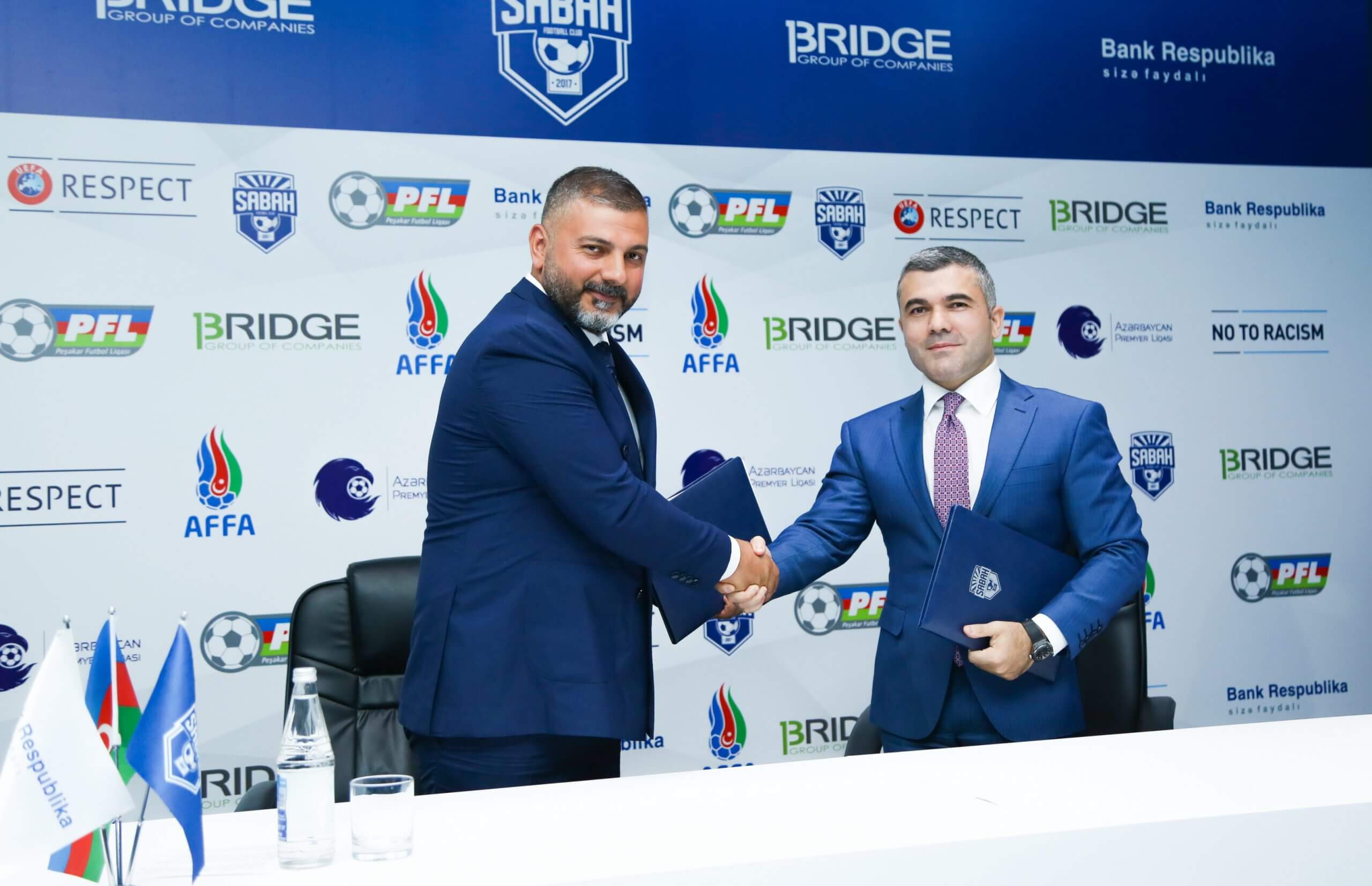 “Bank Respublika” və “Sabah” FK əməkdaşlıq haqda yeni müqavilə imzalayıb
