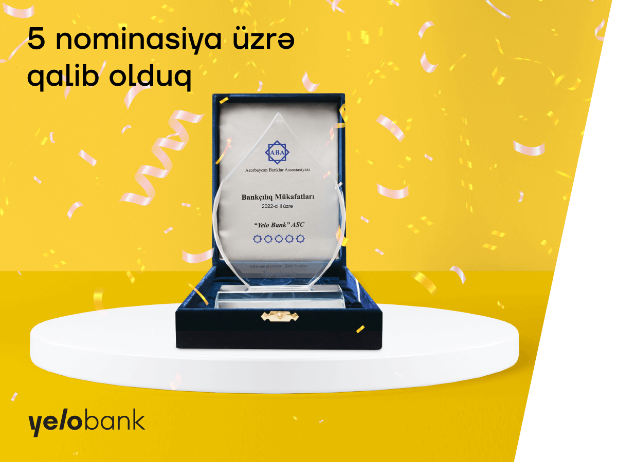 “Yelo Bank” 5 mükafata layiq görüldü
