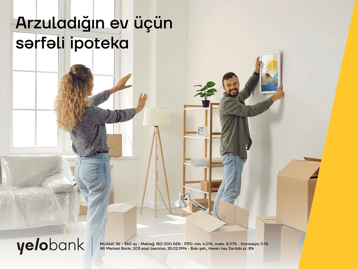 Yeni eviniz “Yelo Bank”dan olsun