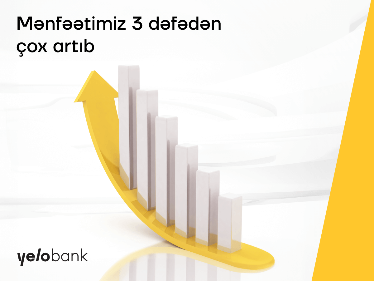 "Yelo Bank"ın mənfəəti il ərzində 3 dəfədən çox artıb