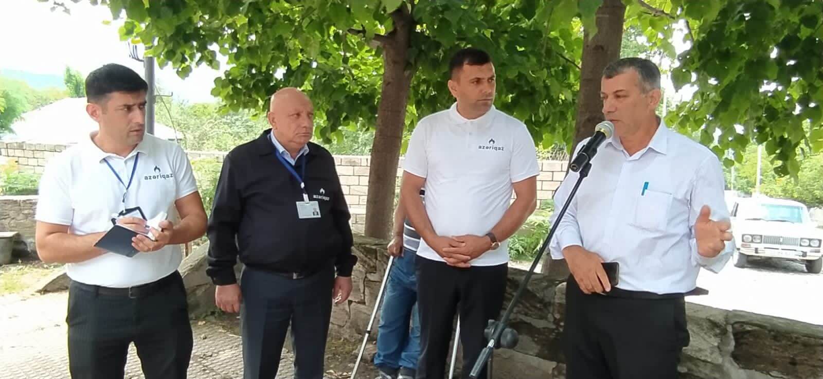 “Açıq mikrofon” aksiyası qaz xətti yeni çəkilmiş Qumux kəndində