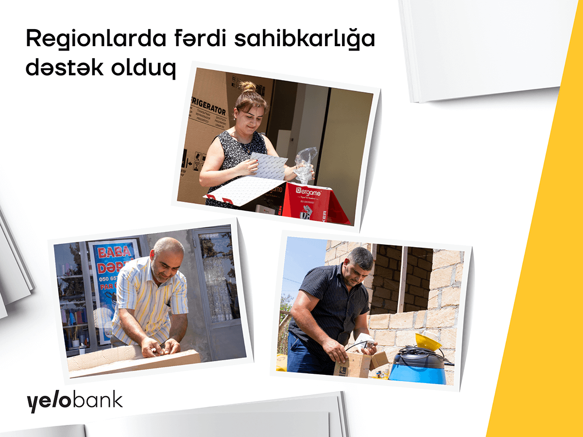 “Yelo Bank” regionlarda sahibkarlığa dəstək olur