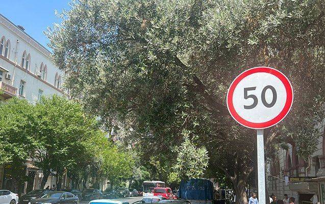 Bakıda daha 2 küçədə sürət həddi endirildi