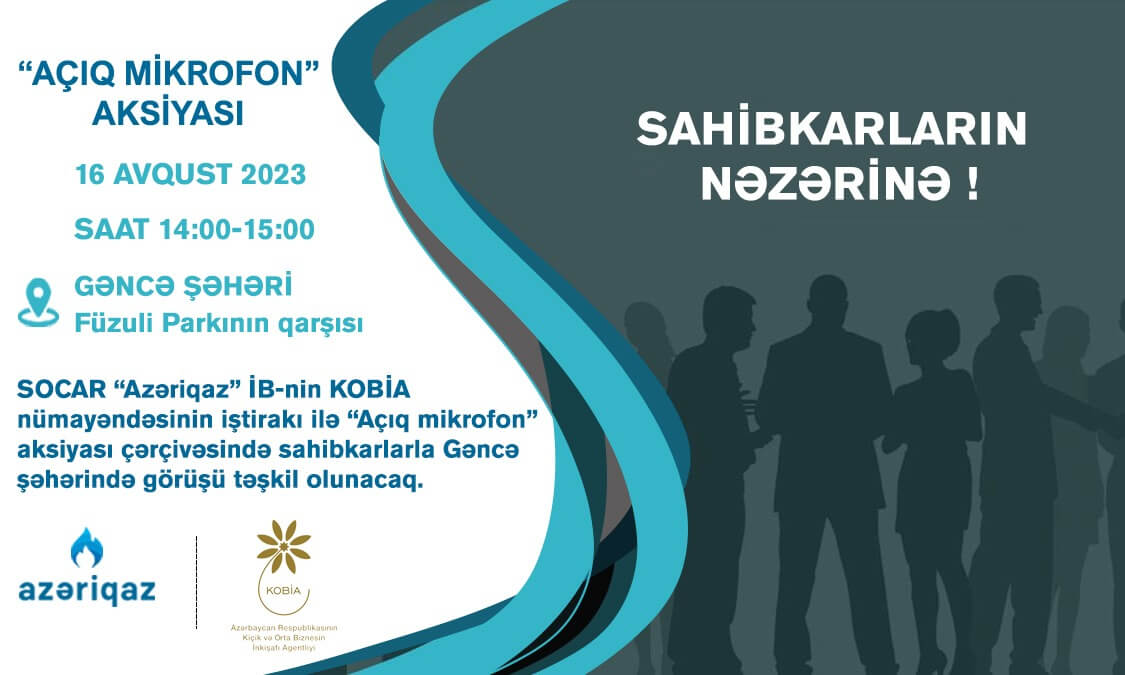 “Azəriqaz” sahibkarlarla növbəti görüşü Gəncədə keçirəcək