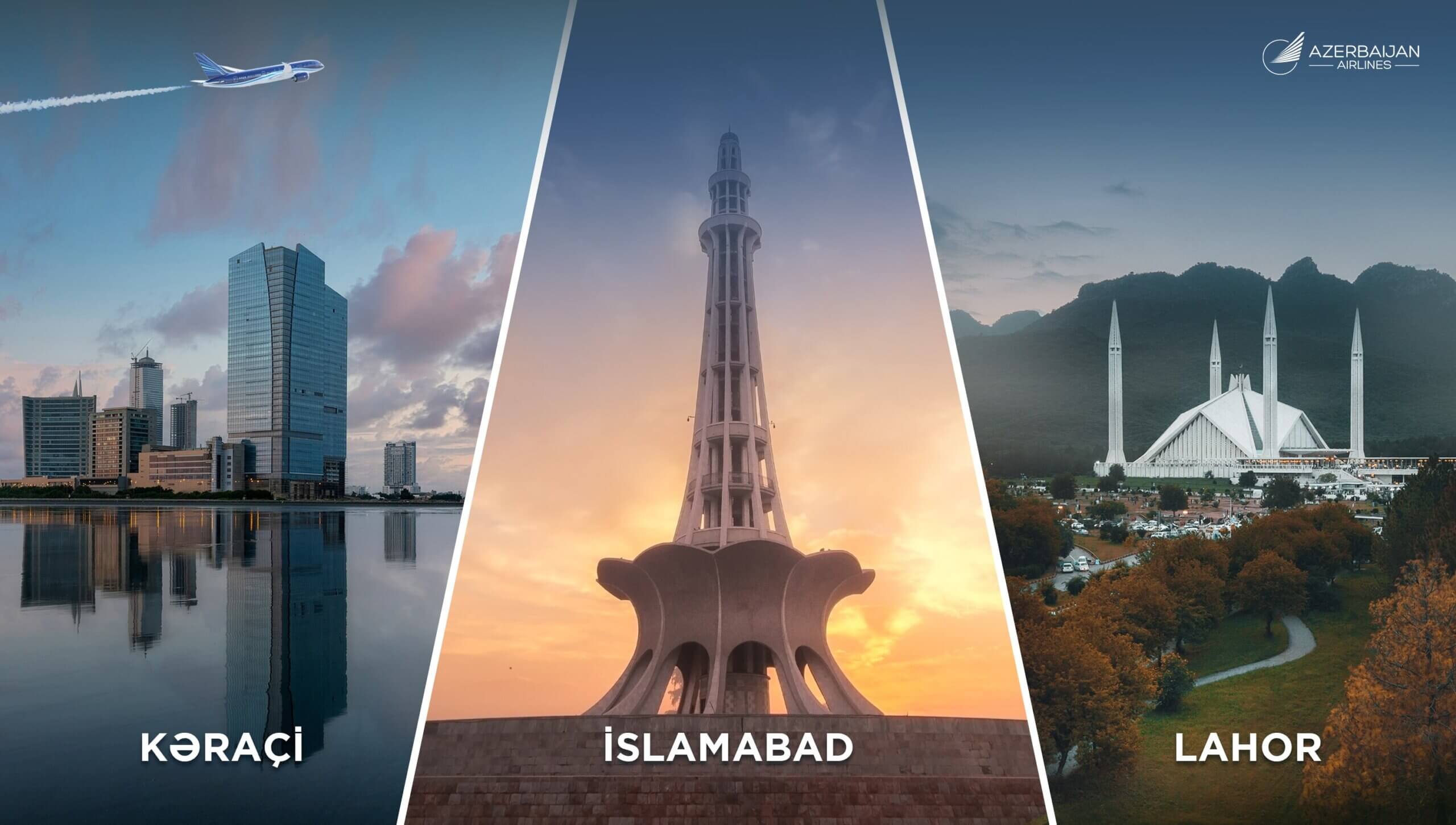 AZAL Pakistanın üç məşhur şəhərinə uçuşlar açır