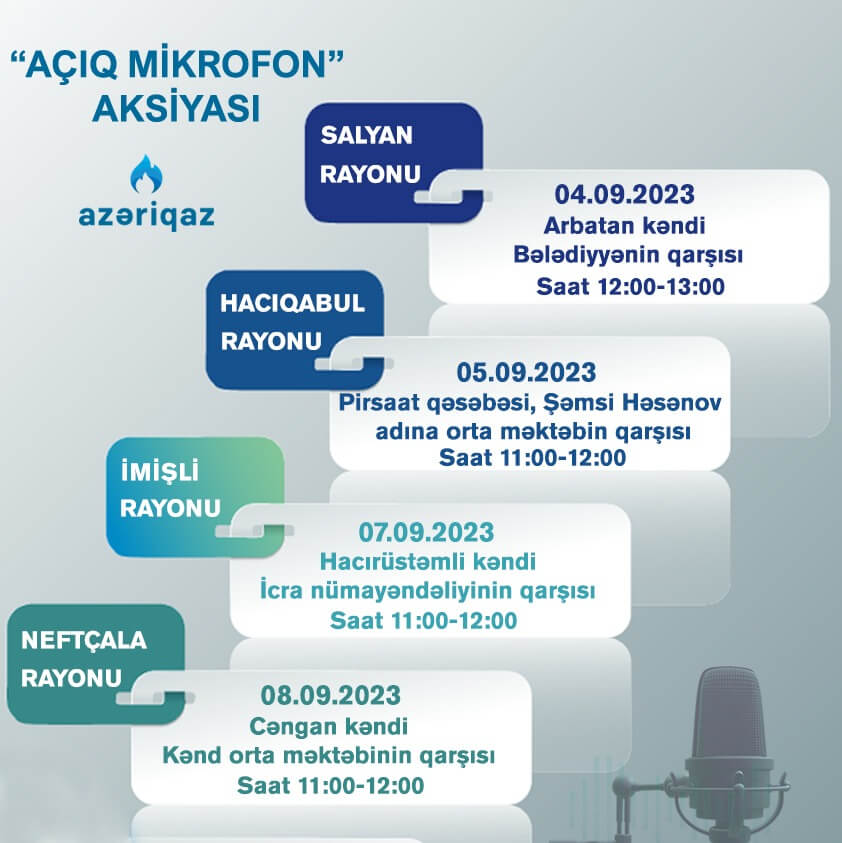 "Azəriqaz"ın "Açıq mikrofon" aksiyası davam edir