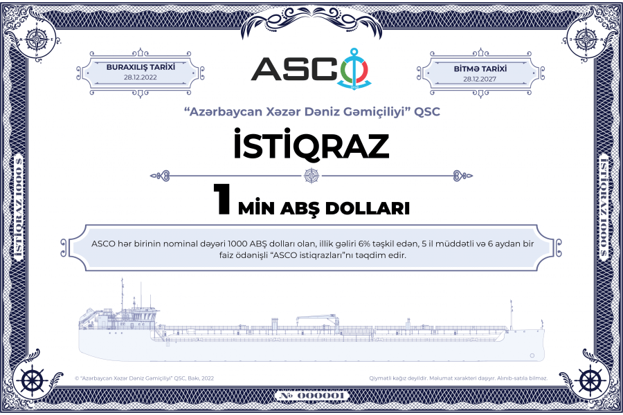 “ASCO istiqrazları” üzrə ilk faiz ödənişi edilib