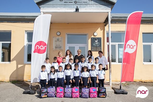 “Nar” “Bilik günü”ndə Füzuli və Tərtərdəki məktəblərə dəstək olub