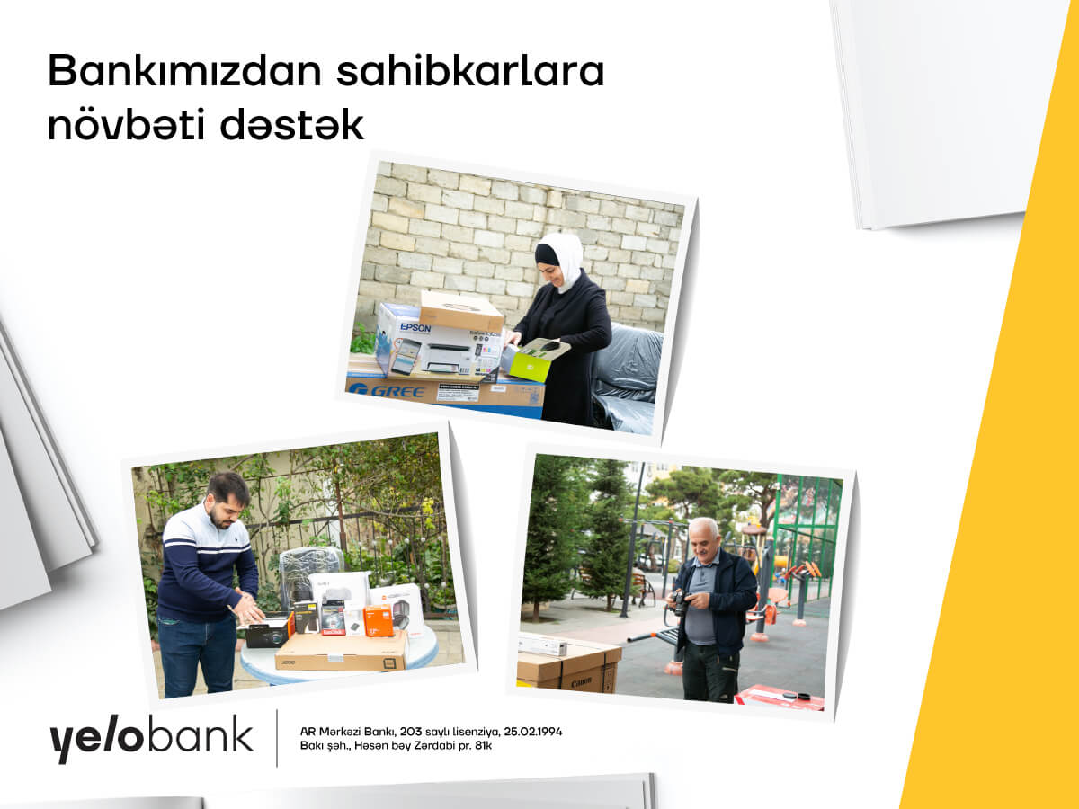 “Yelo Bank” fərdi sahibkarlara dəstəyini davam etdirir