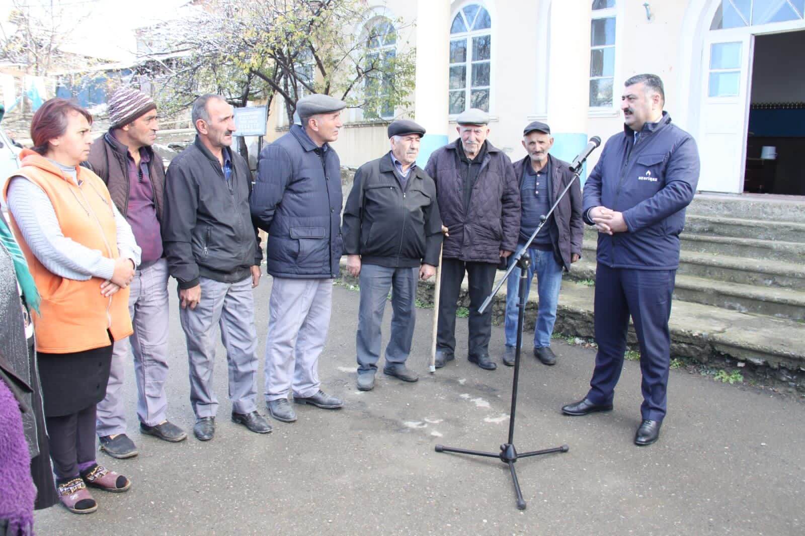 “Azəriqaz”ın “Açıq mikrofon” aksiyası Quşçu kəndində keçirildi