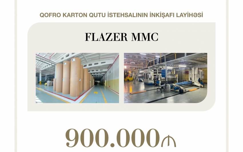 Qofro karton qutu istehsalına 900 min manat kredit verildi