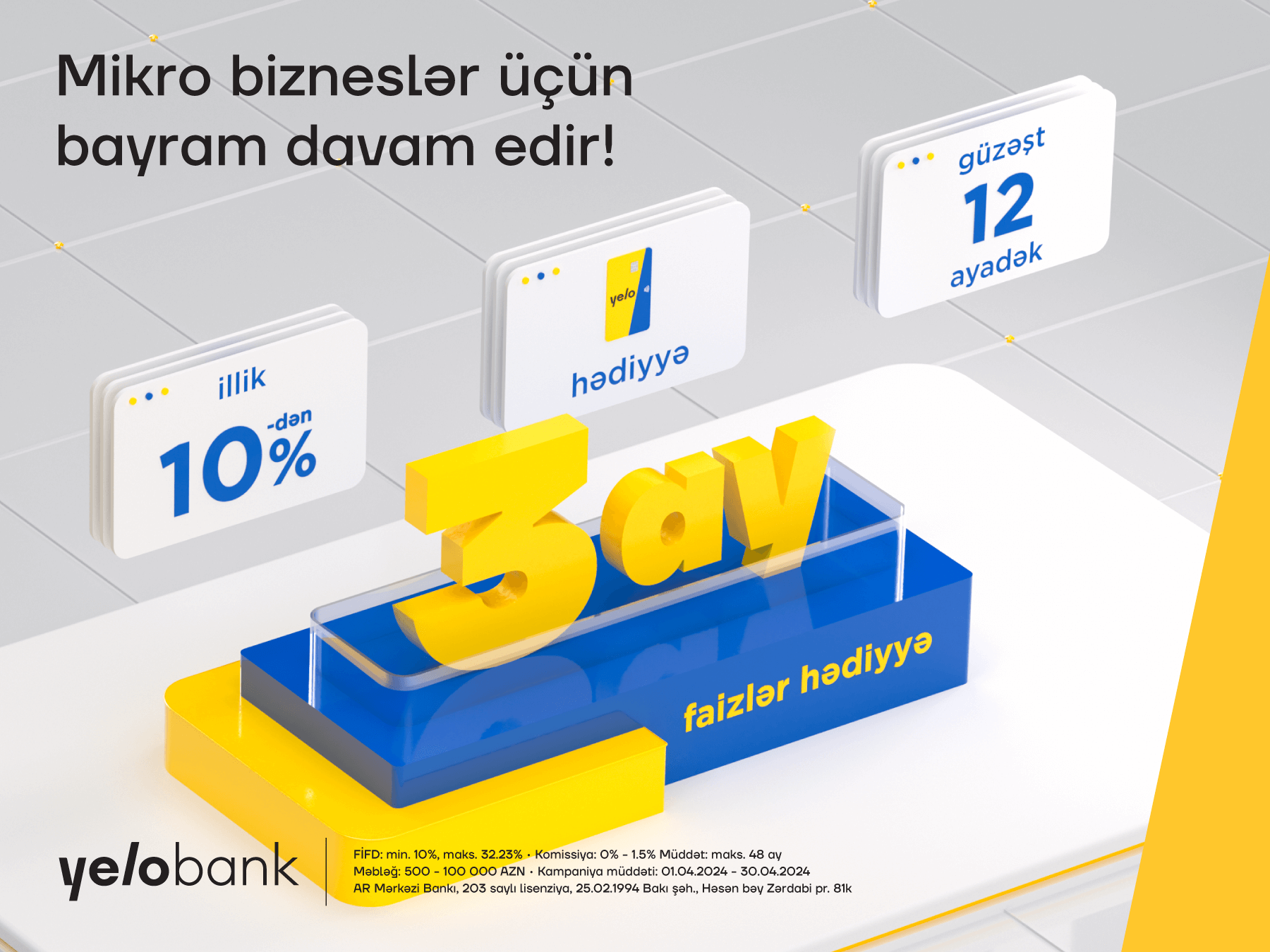 “Yelo Bank” mikro sahibkarlar üçün bahar kampaniyasına başladır